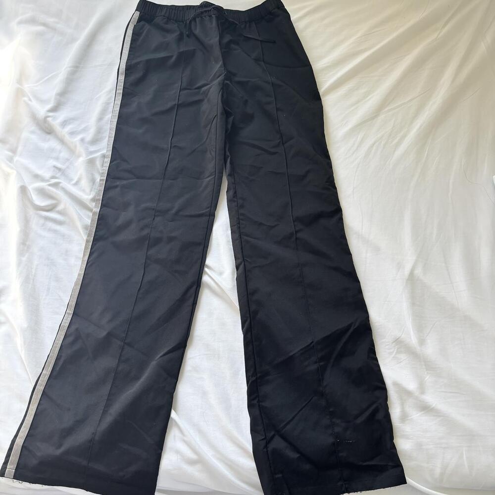 Black And Grey Striped Sweatpants 650 B